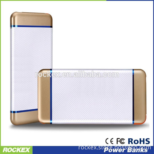 High capacity new design 8000mah built-in cable power bank